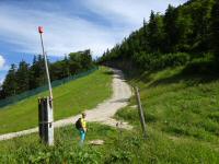  Blick auf die Wanderstrecke  beim Riffelsattel 