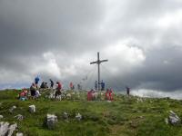  Blick zum tschergipfelkreuz am Kreuzkogel 