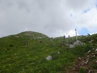  nochmals ein Blick zum Kreuzkogel mit dem Gipfelkreuz 