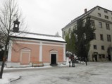  Blick zur Loreto-Kapelle und zum Pfarrhof Christkindl 