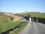  Wanderer auf der Strae nach Weinzierl am Walde 