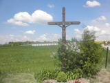 schnes Wegkreuz an der Strae in der Nhe von Hautzendorf