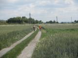  Wandergruppe vor der Streckenteilung 