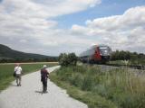  Wanderweg in der Ebene entlang der Schneebergbahn 