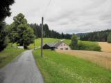  Wanderroute auf der Strae Richtung Hrans 