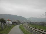 Wanderweg entlang der Wachaubahn nach Weienkirchen in der Wachau 