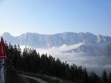 der schne Fernblick zum "Wilder Kaiser" von der Vorderkaiserfeldenhtte 