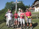 Marathonis beim Kreuz unterhalb des Herrgottschnitzerhaus 