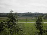 Blick ber die Perschling auf die Wanderstrecke bergab von der Warte 