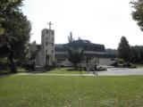  die moderne Pfarrkirche Krummnubaum, eingeweiht 1973 