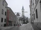  Blick zum Michaeler Platz und zur Brgerspitalskirche 