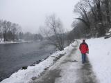 Wanderroute entlang der Enns auf dem "Unterer Schiffweg" 