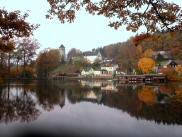  der schne Blick ber den See zum Schloss Litschau 