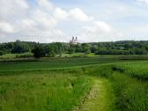 der schne Blick nach Maria Dreieichen auf dem Molder Berg 