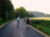  Wanderroute auf der Strae Richtung Schllenbach 