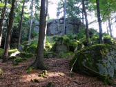  Blick zur Felsformation Saubergmauern 