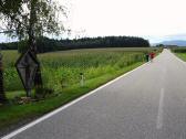  Wanderroute auf der Strae Richtung Brandstatt 