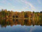  Blick ber den Herrensee zum Freibad Litschau 