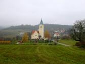 Blick zur Pfarrkirche Schiltern, dem heiligen Pankraz geweiht