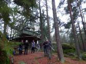 Marathonis bei der Aussichtswarte am Schwarzenberg im Naturpark Nordwald 