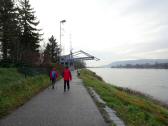  Wanderroute auf dem Treppelweg entlang der Donau 