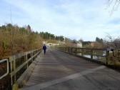 Wanderroute ber die Kalkofenbrcke beim Steinbruchwehr 