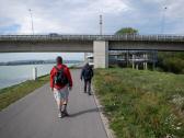  Marathonis bei der Pchlarner Donaubrcke 