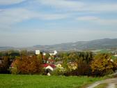  Fernblick ber Prinzersdorf zur Burgruine Hohenegg 