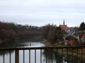  Blick fluabwrts zur Stadtpfarrkirche Steyr 
