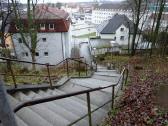  Wanderroute bergab auf der Nordstiege 