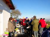 Marathonis bei der 1. Labestelle beim Hochbehlter Zeiling