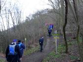 Wanderweg auf dem Welterbesteig bergan zum Stift Gttweig