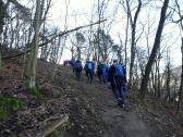 Wanderweg auf dem Welterbesteig bergan zum Stift Gttweig