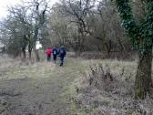  Wanderroute bergan auf dem Parapluiberg 