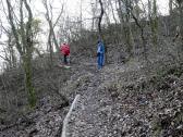  Wanderroute bergan auf dem Parapluiberg 