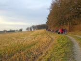 Blick auf die Wanderroute auf dem Jakobsweg nach Maria Elend 