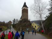  Blick zum Stadt- bzw. Uhrturm von Hardegg 