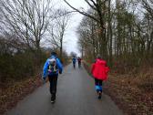  Wanderroute auf der Strae Richtung Cizov 