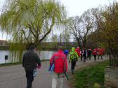 Wanderroute beim Ortsteich von Hnanice - Hnanicky rybnik