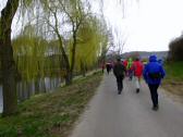 Wanderroute beim Ortsteich von Hnanice - Hnanicky rybnik