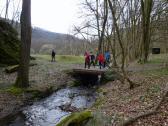 Wanderroute am Ende des Kajabachtales weiter im Thayatal