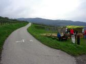 Blick auf die Wanderstrecke und zur 1. K+L auf dem Vordersaiber 