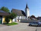 die Pfarrkirche Mitterkirchen, sie ist dem Heiligen Andreas geweiht 