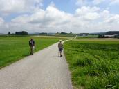 Blick auf die Wanderstrecke Richtung Ober- Unterhaidhof 