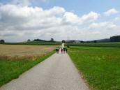 Blick auf die Wanderstrecke Richtung Ober- Unterhaidhof 