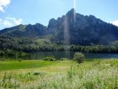  Blick ber den Laudachsee zum Katzenstein 