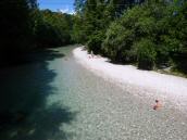  Blick auf die Alm flussabwrts 