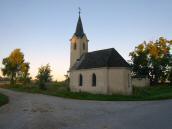 Blick zur ehemaligen Ortskapelle des ausgesiedelten Straendorfes Neunzen