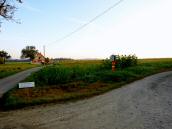 Blick zur Streckenteilung in Holzern -  Abzweigung der 7 km Wanderstrecke 