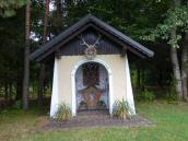 sehr schne Hubertus-Kapelle auf dem Weg zum Weiler Pyhra